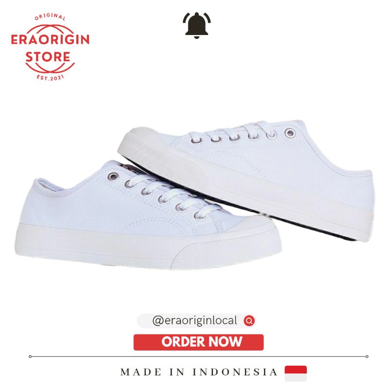 Sepatu Pria Ventela Basic Putih Low Original