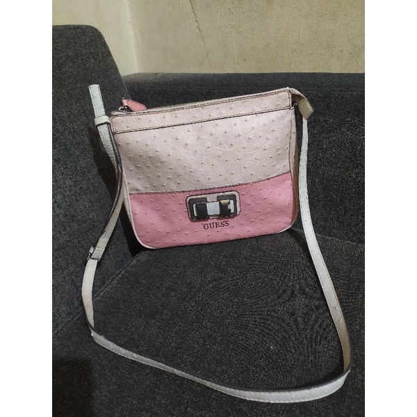 Preloved Tas Guess kulit burung asli