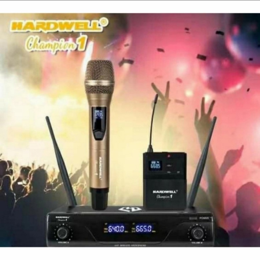 Mic wireless Hardwell Champion1 Microphone champion 1 Handle Clip on