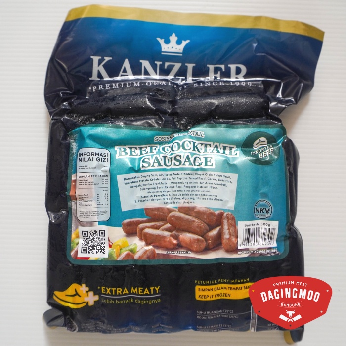 

Kanzler Beef Cocktail 250gr & 500gr / Kanzler Sosis Sapi Beef Cocktail Bandung