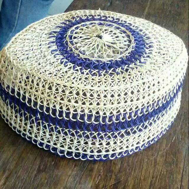 Peci Rotan Khas Kalimantan Asli