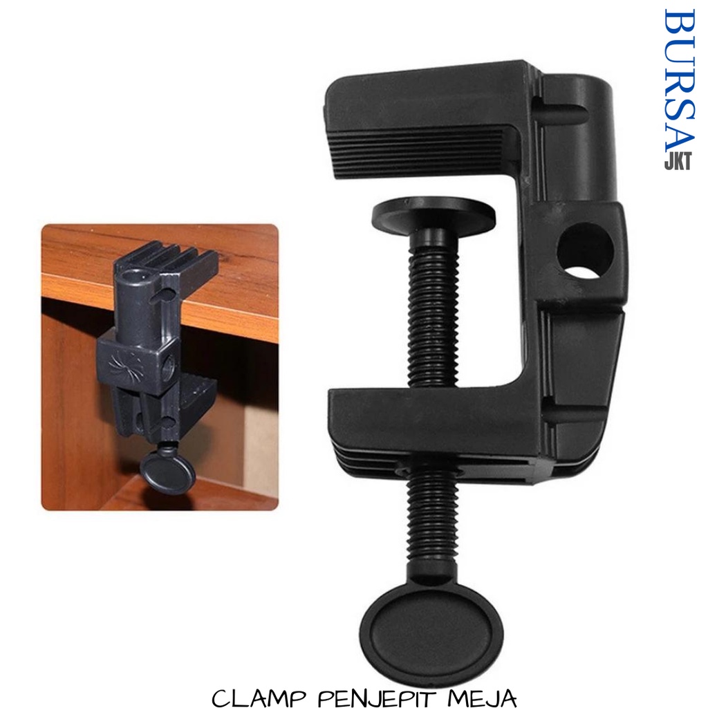 BRACKET STAND CLAMP KLIP MOUNT DUDUKAN MEJA LAMPU MICROPHONE KAMERA