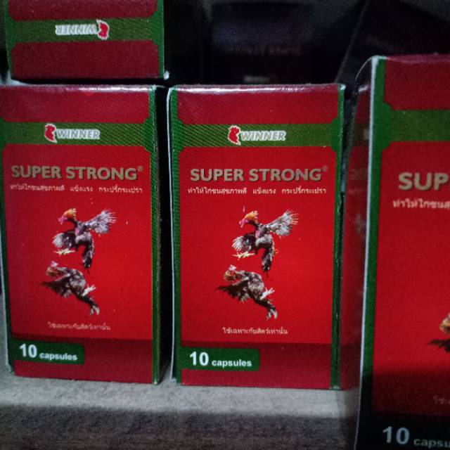 superstrong super strong sm supertop vitamin obat ayam tarung kuat tenaga nafas