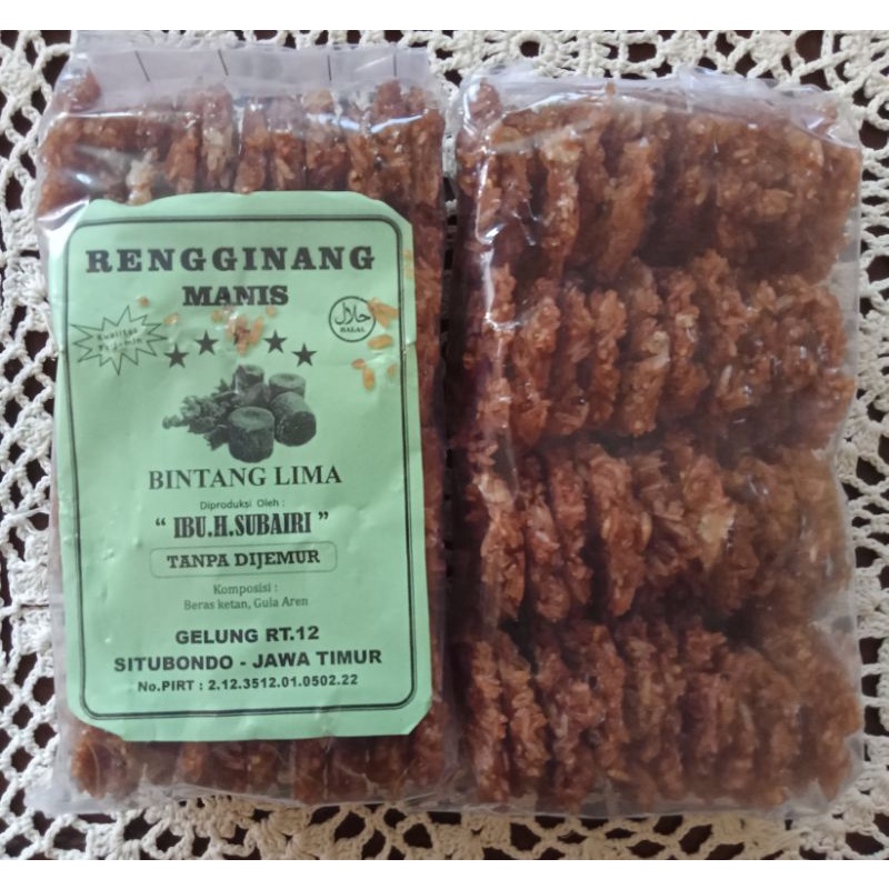 Rengginang situbondo manis/gula merah