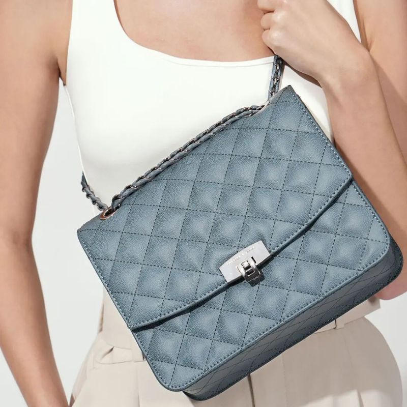 9.9 SALE | CK Quilted Push Lock Bag