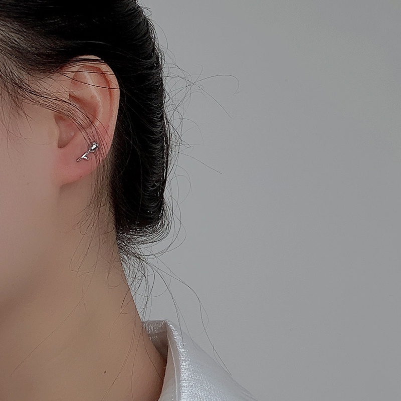 Anting Tusuk Motif Bunga Mawar Simple Ala Retro Untuk Wanita