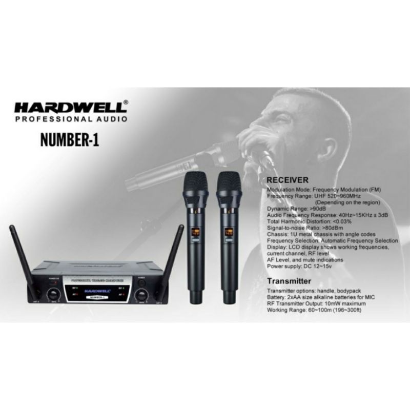 Mic Wireless HARDWELL NUMBER 1 Microphone HARDWELL NUMBER 1 Original