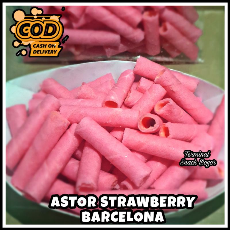 

Astor mini strawberry 250 Gram cemilan manis camilan murah jajanan enak