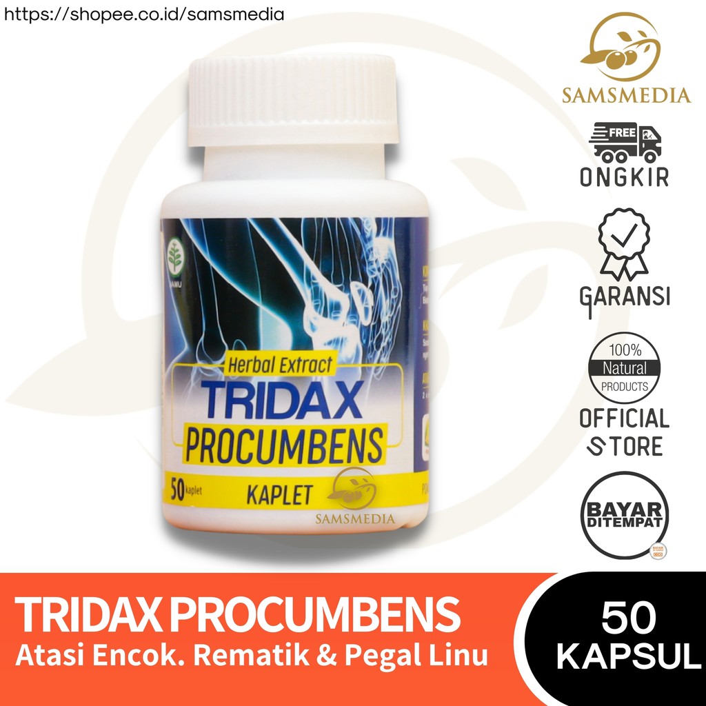 (BISA COD) Tridax Procumbens Kaplet Original | Obat Nyeri Sendi Rematik Asam Urat Ampuh