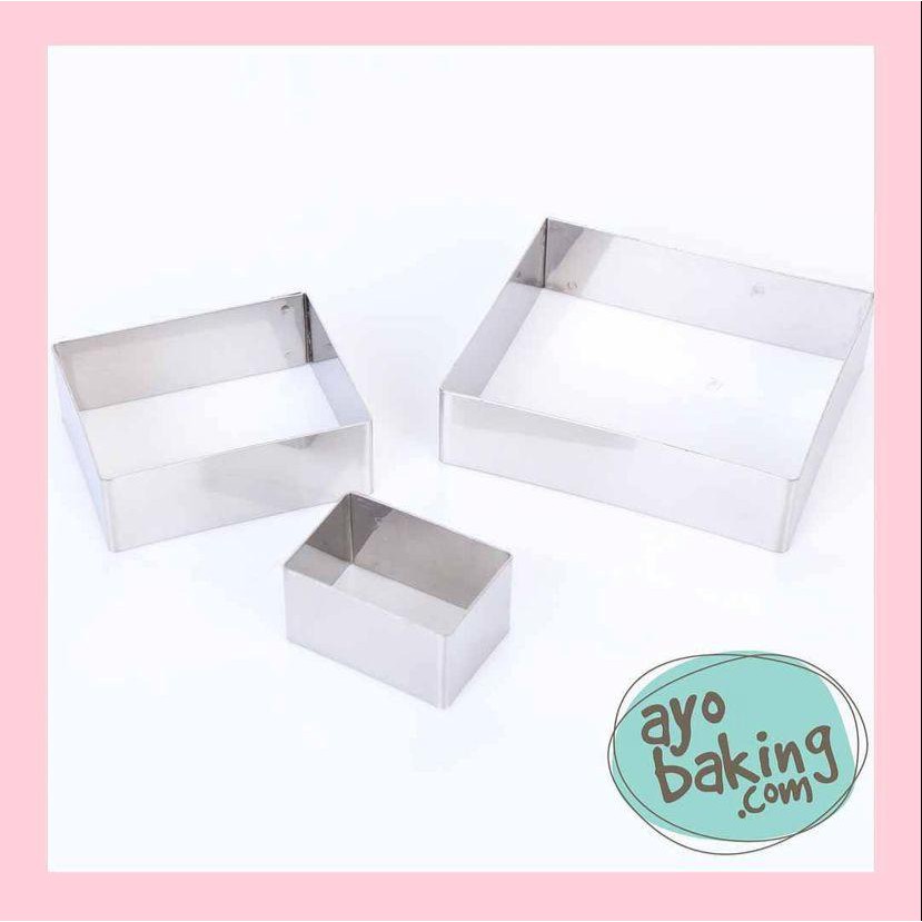 

SURYA Rectangle Cutter set of 3 pcs / Cetakan Kue Kering