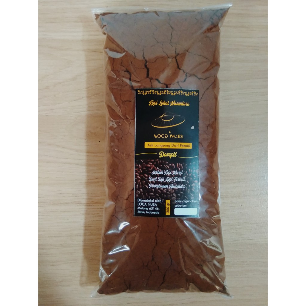 

Kopi Bubuk Murni Lokal Robusta Dampit 250 Gram