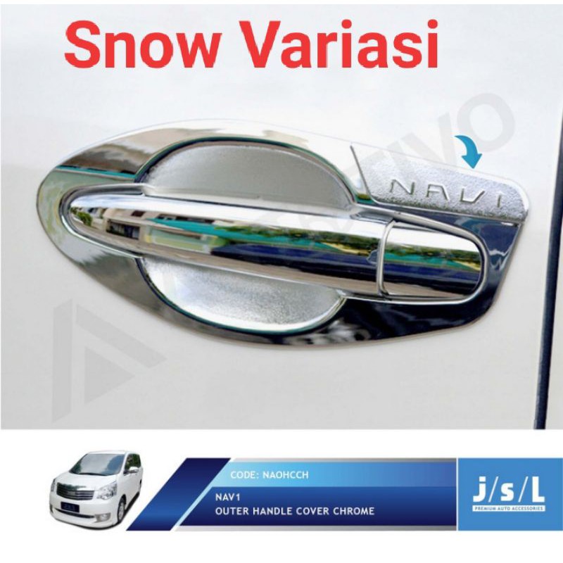 NAV 1 mangkok pintu luar krom Outer handle cover chrome JSL