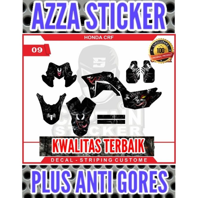 Stiker Dekal CRF Decal Motor CRF Full body Sticker Decal Motor CRF Dekal Motor CRF Full body Motif A
