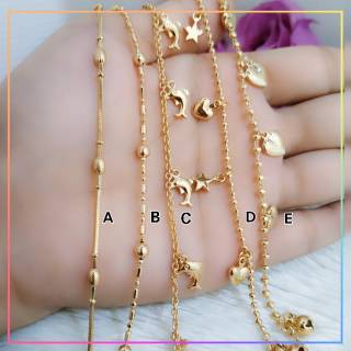  Gelang  xuping  gelang  dewasa rantai lapis emas gold B160 