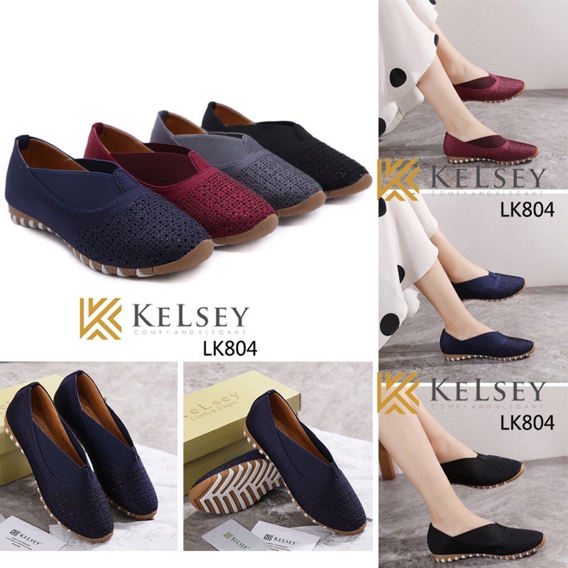 (GRATIS ALAS KAKI) NICOLE SEPATU SLIP ON KELSEY LK804