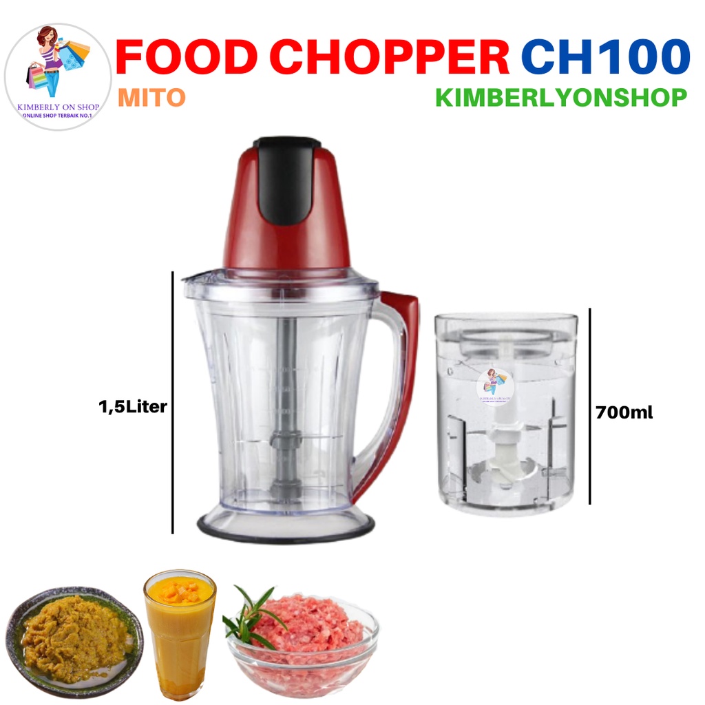 Food Chopper CH 100 Blender Multi Fungsi Mitochiba