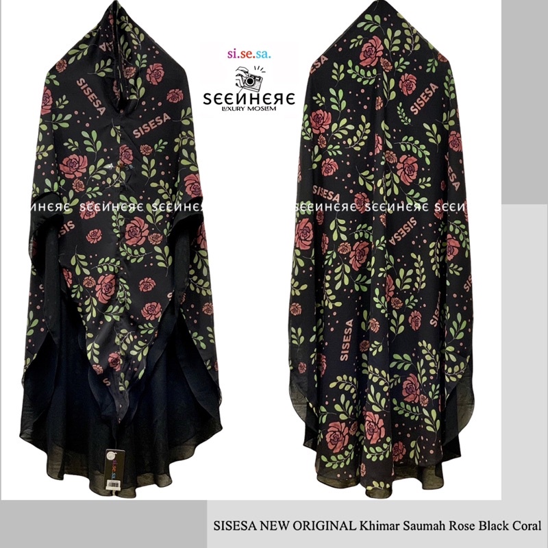 [SEENHERE] SISESA NEW ORIGINAL SALE Khimar Rose Black Coral