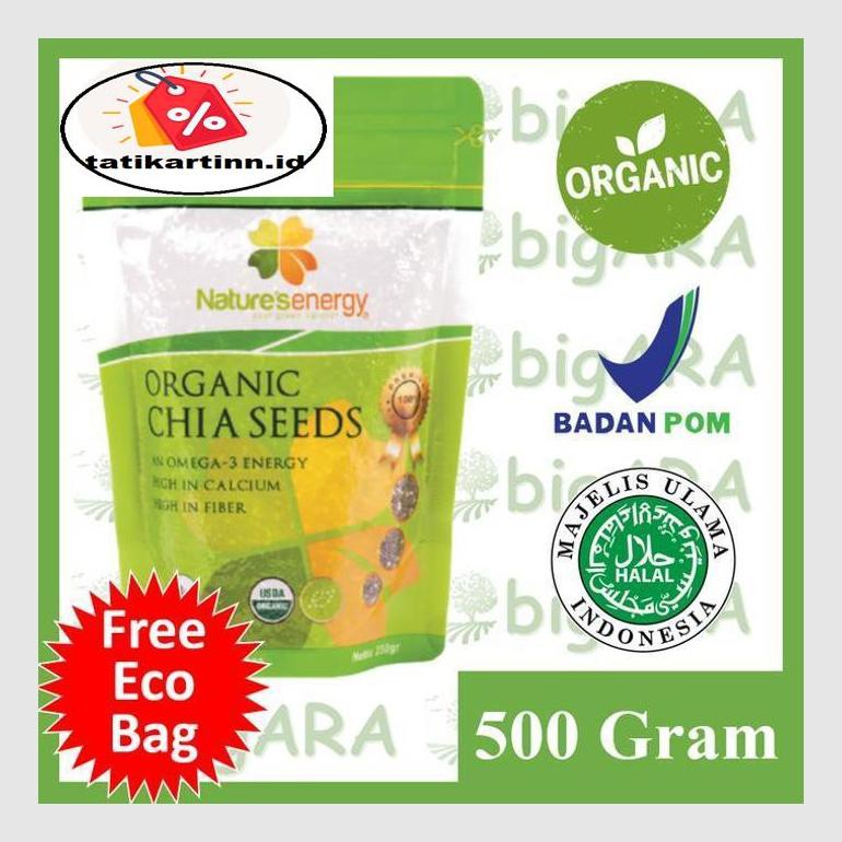 

S50Tat Nature'S Energy Chia Seeds 500Gr Nature Natures Chia Seed 500G 500 Atr05Ytt