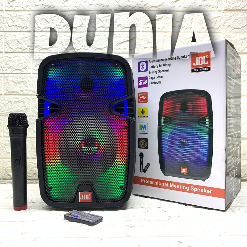 Speaker Portable Wireless JDL Q 8 Eonn Original 8 inch Bluetooth - USB