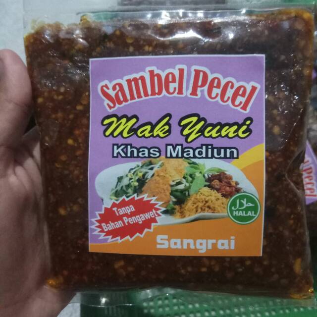 

Sambel pecel Mak Yuni" khas madiun