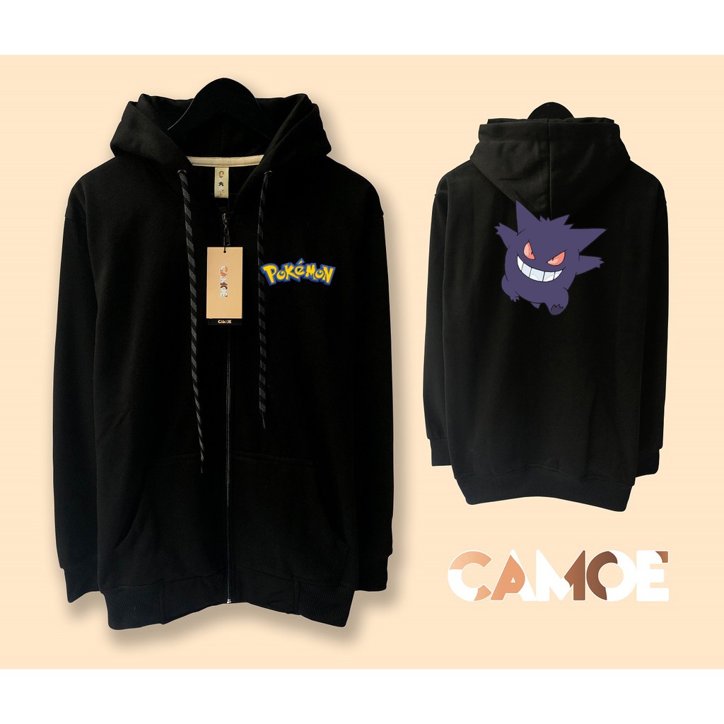 jaket hoodie zipper premium pokemon Gengar