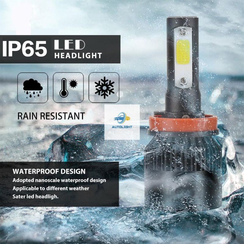 Lampu LED Utama Depan Mobil 4 Sisi X7 H4 Dan H11 H7 Lampu Mobil COB Super Bright harga 1 Pasang