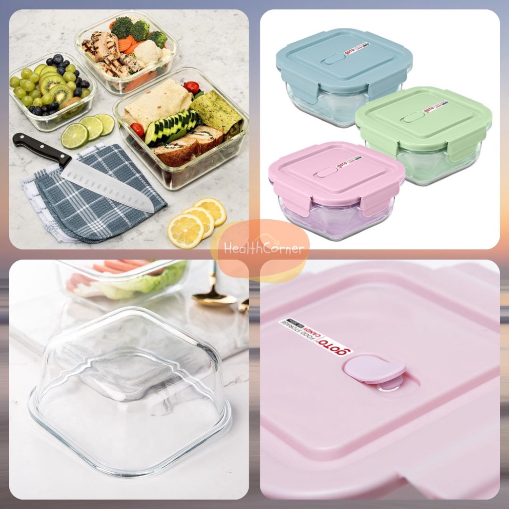 GOTO Food Storage / Kotak Food Container Candy / Kontainer Penyimapanan Makan / Baby Food Container / Container Kotak Kaca