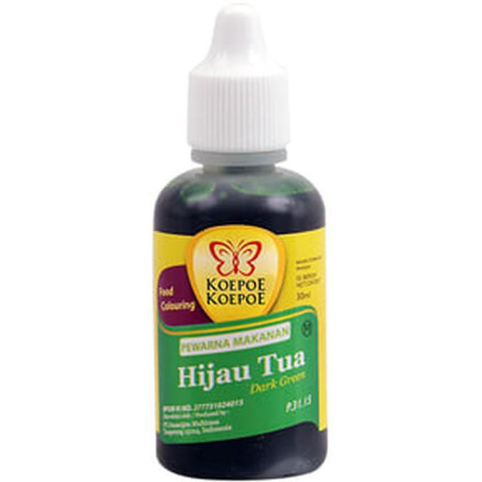 

31.87-Kue- Pewarna Makanan Hijau Tua 30Ml (Koepoe-Koepoe) -Terlengkap-Termurah-Dijamin.