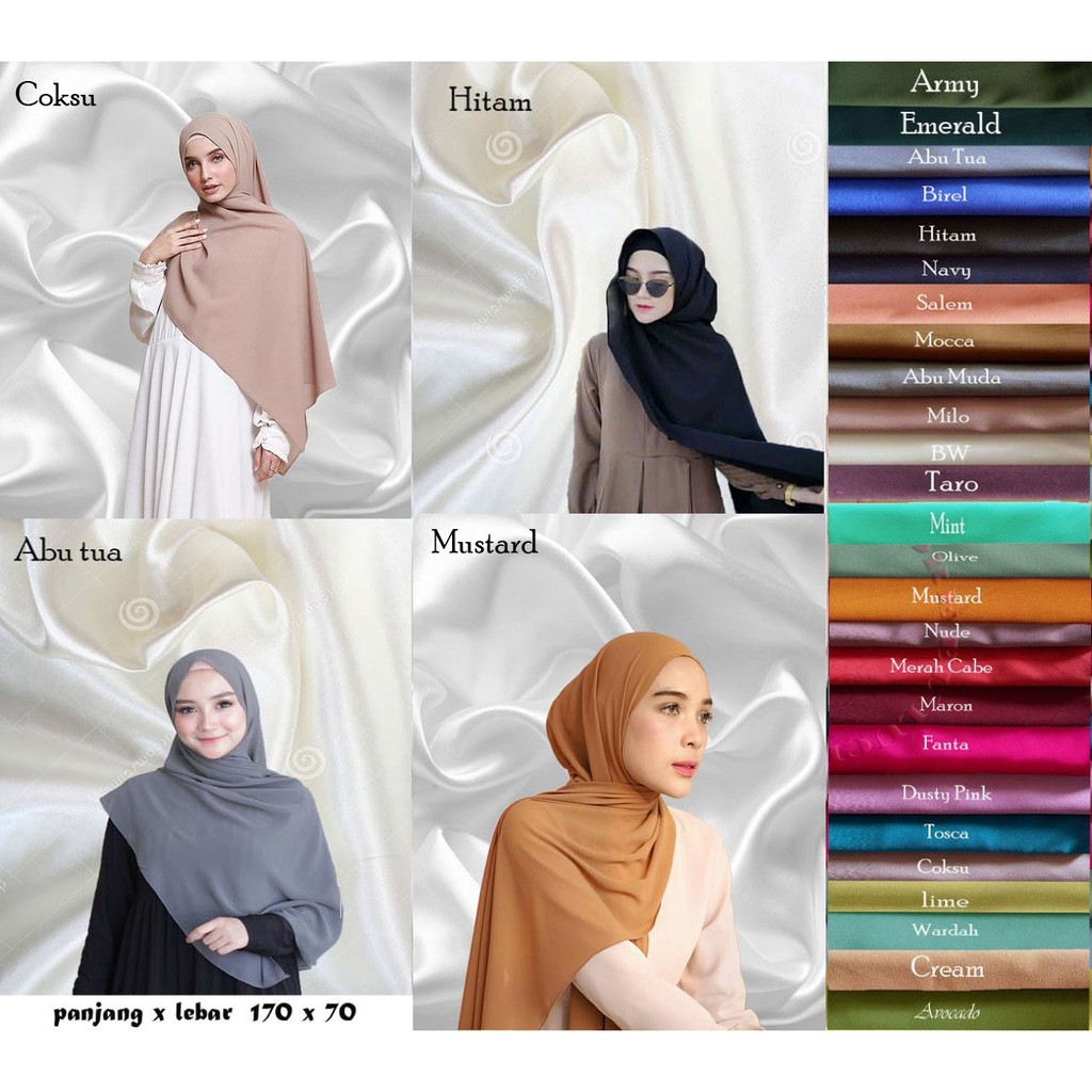 Jilbab Warna Krem Tua