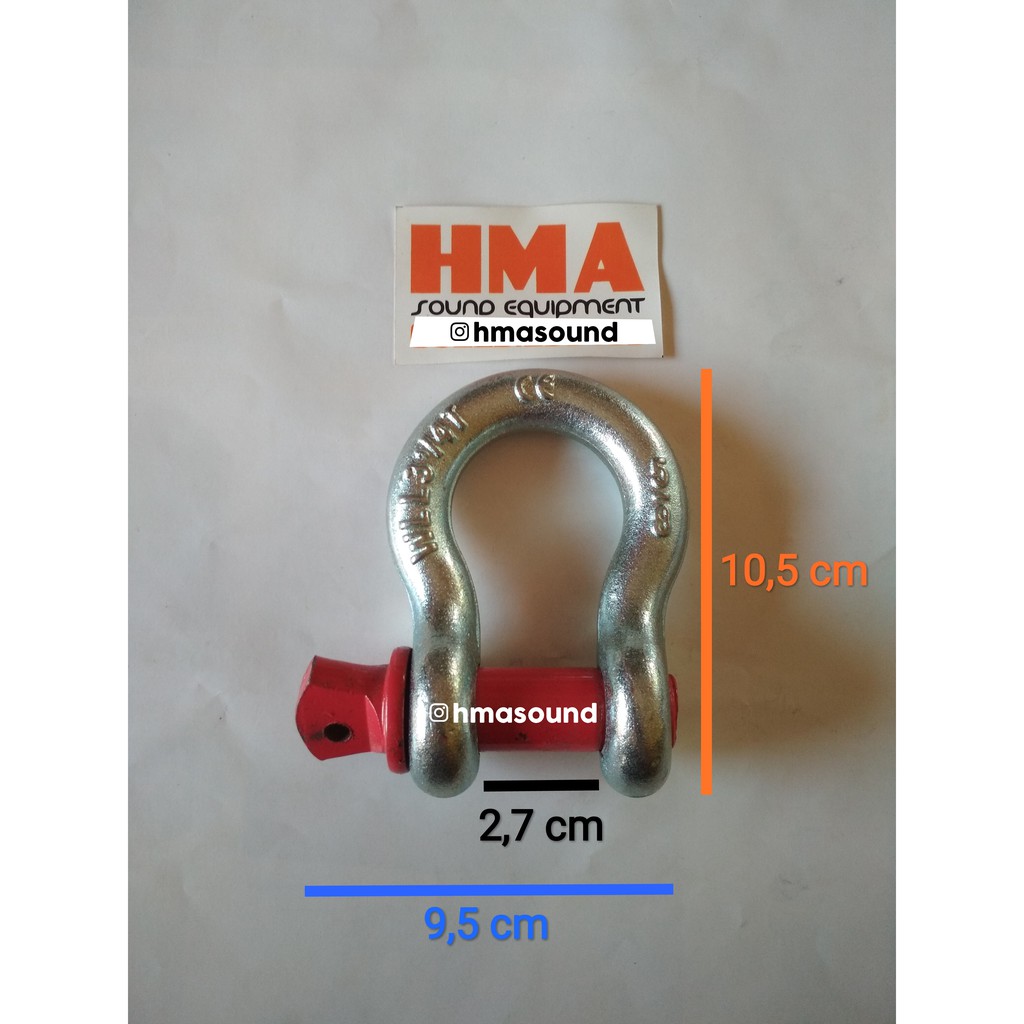 Segel Omega / Bow Shackle / Shackle Omega 5/8