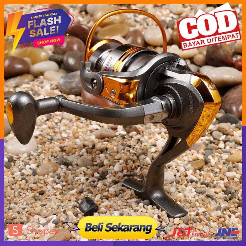 Debao Gulungan Pancing DB3000A Metal Fishing Reel 10 Ball Bearing