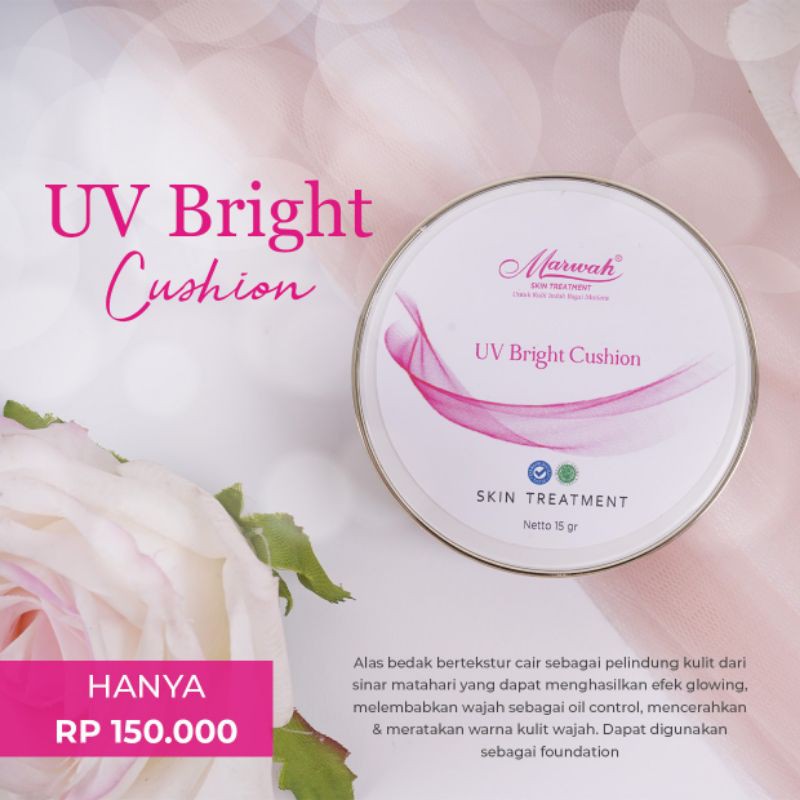 Marwah UV Bright Cushion / Glowing / Loose Powder (Bedak Tabur) Acne / Compact Powder (Bedak Padat)