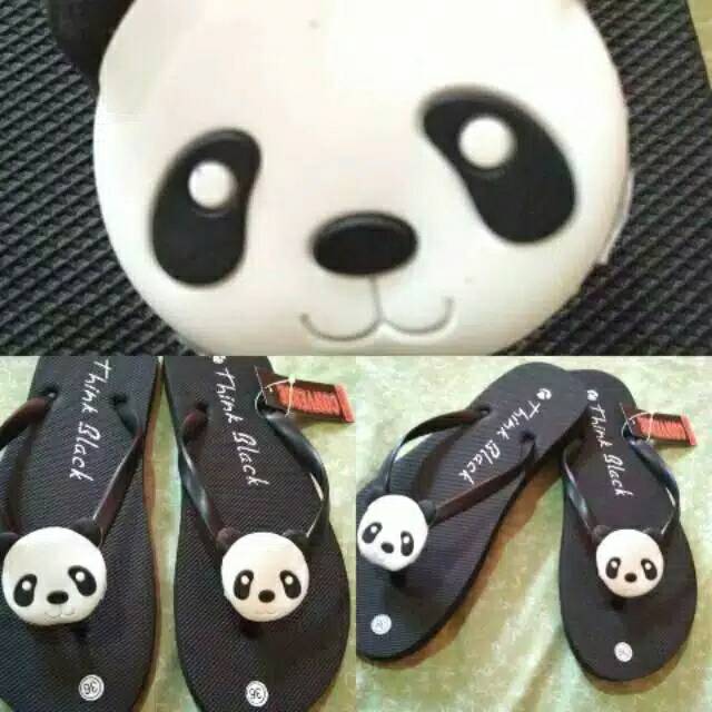 Sandal jepit panda