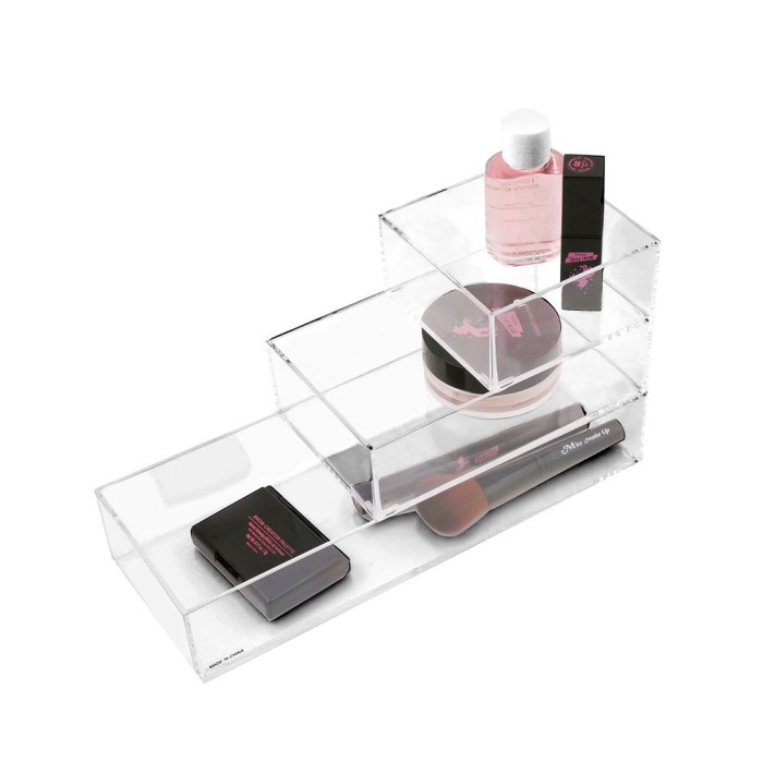 Rak Kosmetik Makeup Acrylic -Kotak Organizer Akrilik Make Up Serbaguna