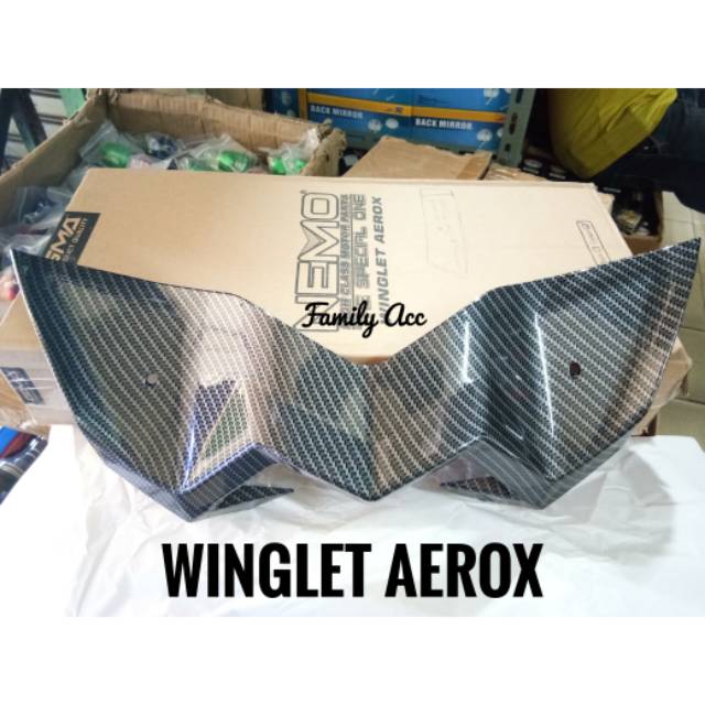 Winglet Aerox 155 Carbon Kevlar NEMO Best Quality