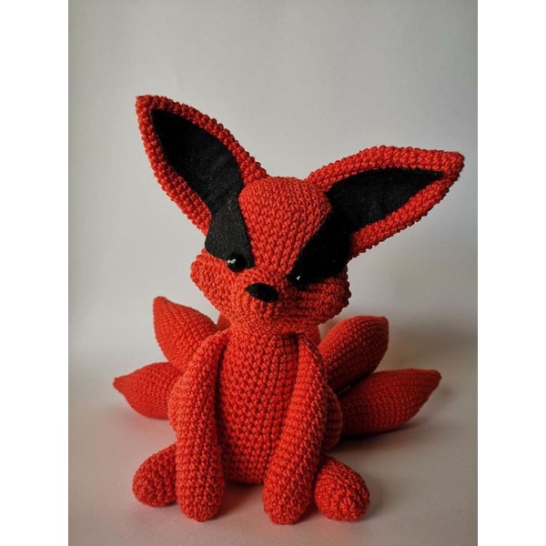 Amigurumi Boneka Rajut Kurama Naruto Shippuden