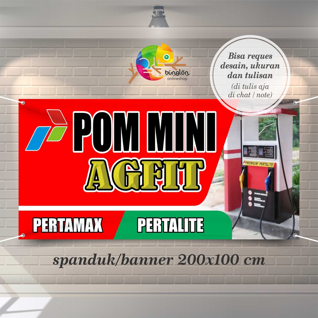 Spanduk, Banner Pom Mini