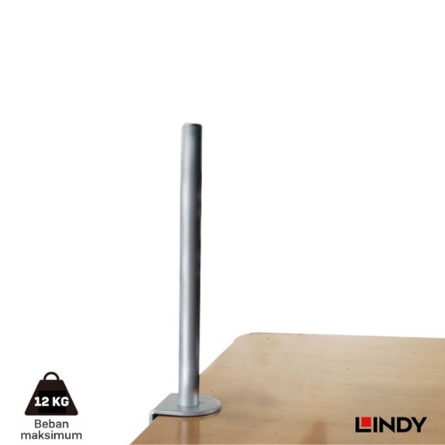 Bracket Meja LCD LED TV LINDY Desk Clamp Pole, Silver 450mm - 40692