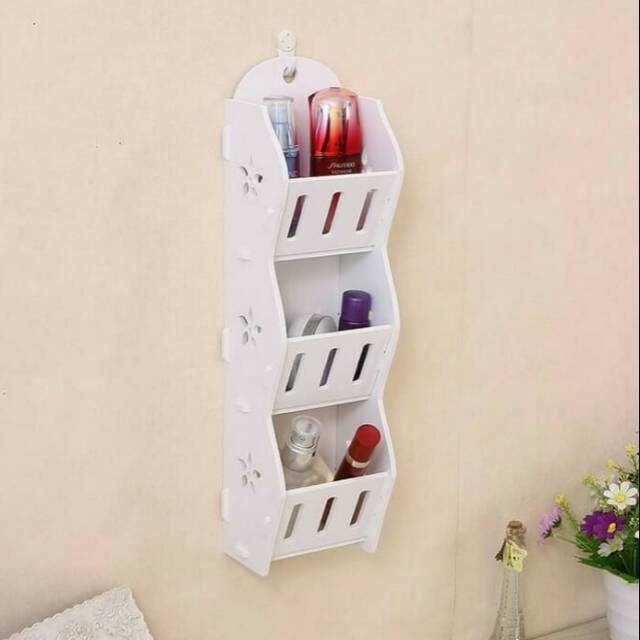 Storage Decorative Rack Shabby Chic Rak Kosmetik Hp Remote Dll Shopee Indonesia