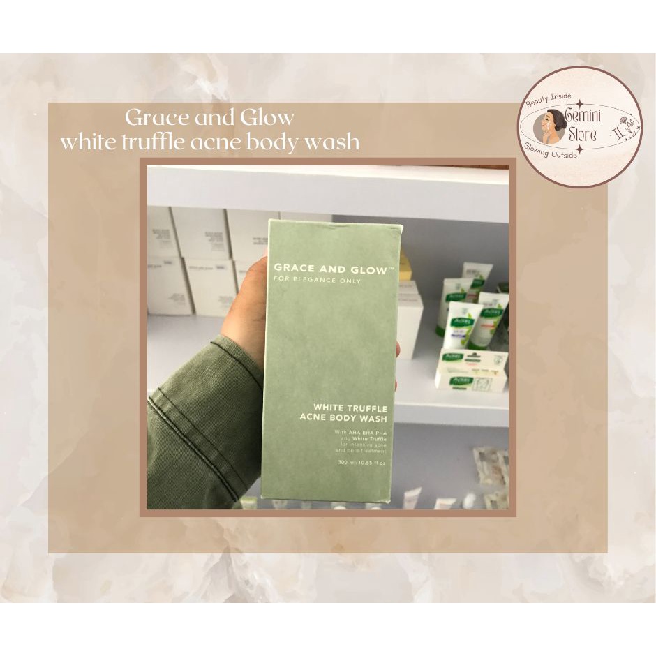 Grace and Glow white truffle acne body wash