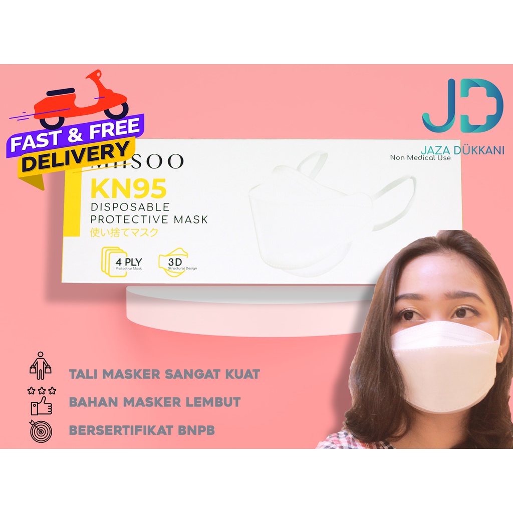 Miisoo Evo masker korea KN95/KF94 4 layers Box Baru Miisoo x Beaute Paris