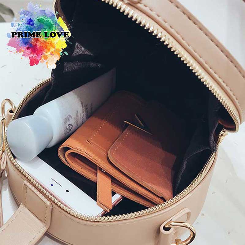 Tas Wanita Selempang Bahu Shoulder Bag cangklong Unik Lucu Model Bulat Kekinian - TW1821