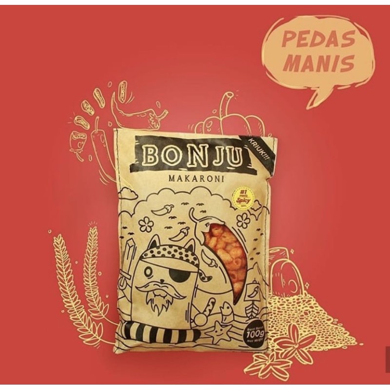 

Makaroni Bonju PEDAS MANIS LEVEL 1,2,3 Dan 17+ (Harga ecer)