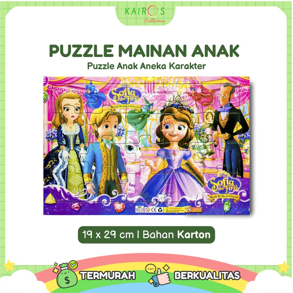 Puzzle Anak Aneka Karakter