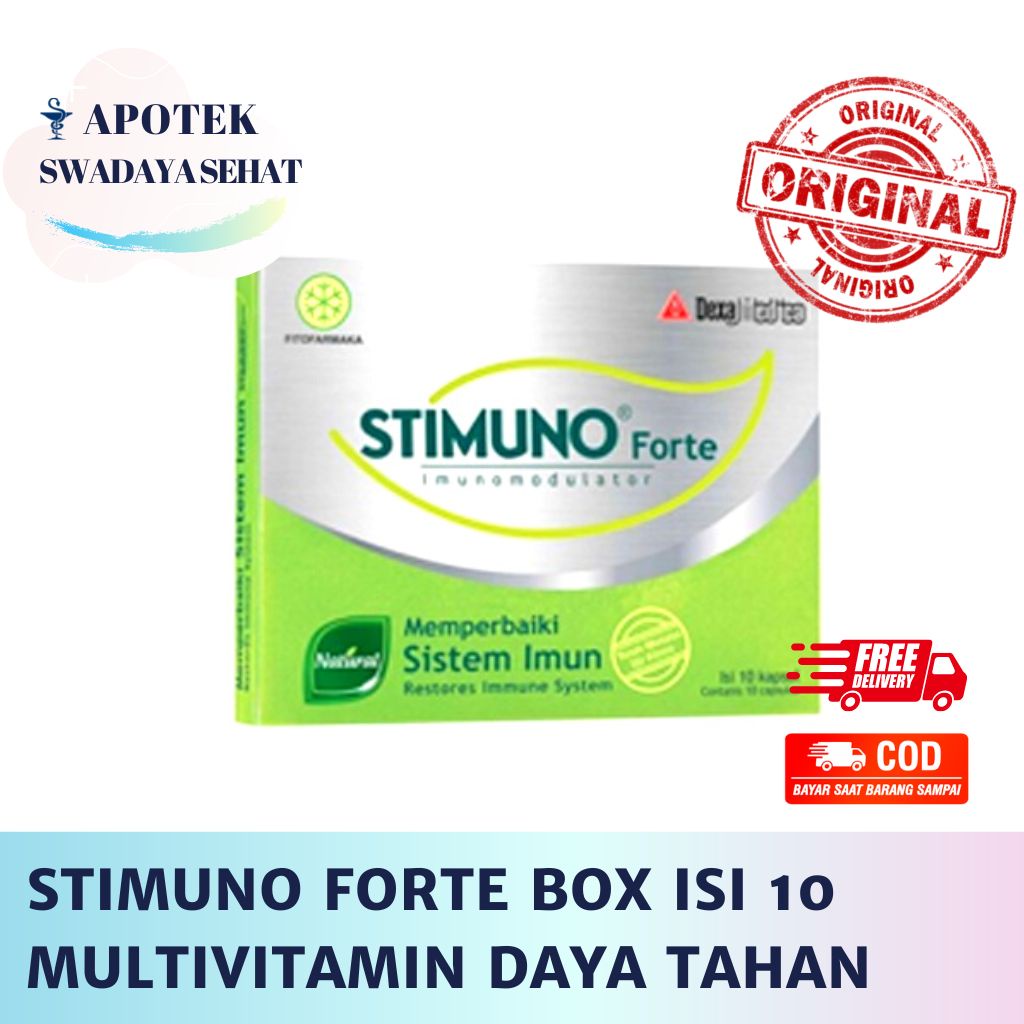 STIMUNO FORTE BOX 10 KAPSUL - Suplemen Multivitamin Imun Daya Tahan Tubuh Capsul