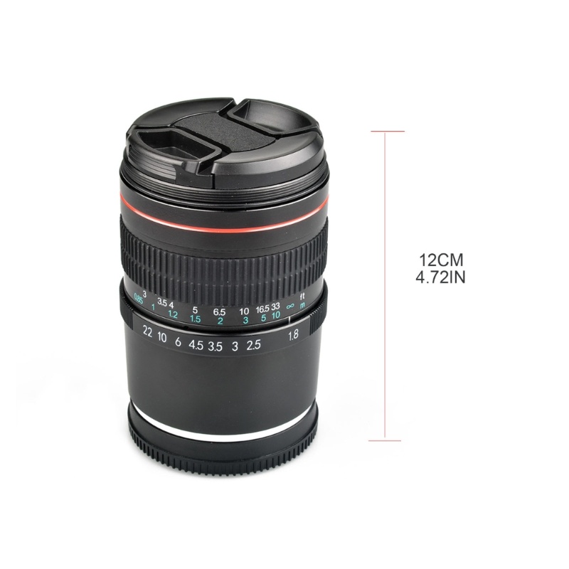 Lensa Kamera Fokus Manual 85mm F1.8 Medium Telefoto Makro Untuk A9 A7R III