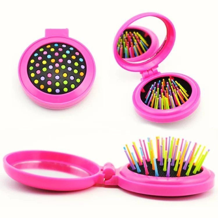 Sisir Lipat Rainbow Portable RANDOMCOLOR / Sisir Travel / Sisir Anak &amp; Dewasa