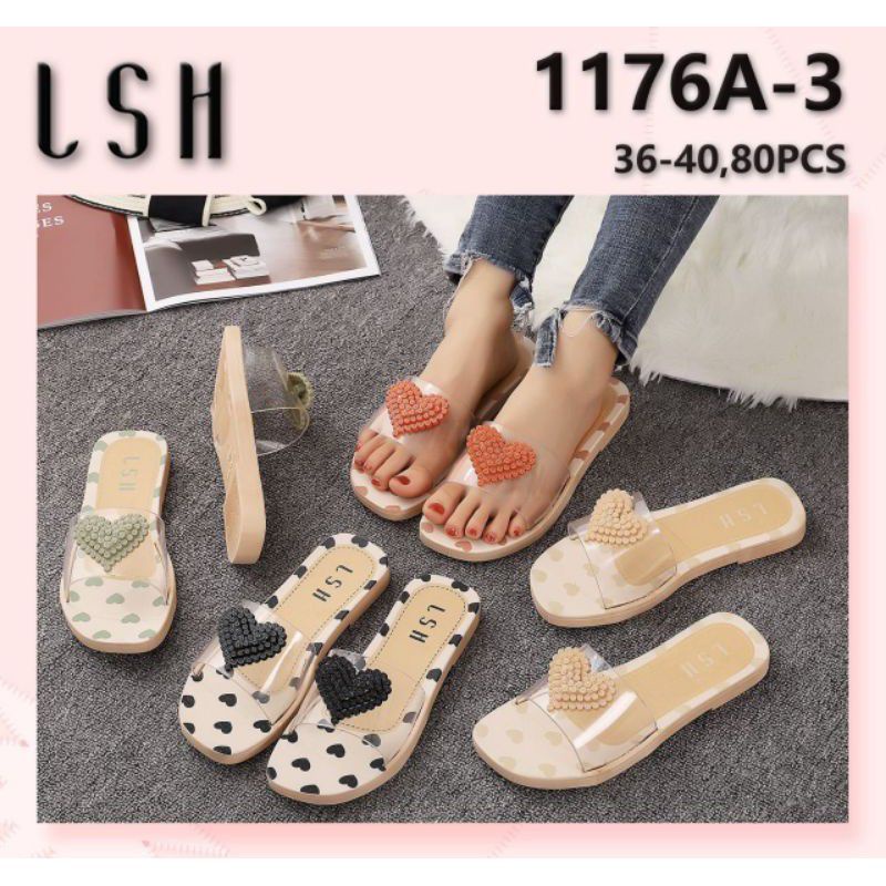 SANDAL JELLY LSH 1176 SANDAL JELLY LOVE SANDAL WANITA