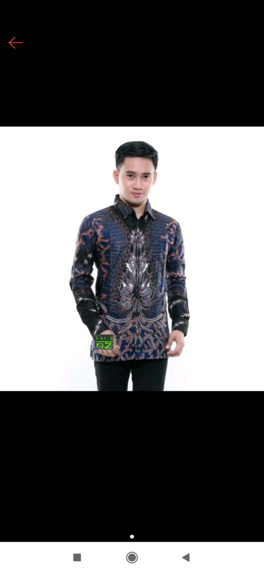 Bswart Batik Hrb026 Kenongo Hem Pendek Padi Pekalongan M L Xl Batik Pria Murah Modern Grosir