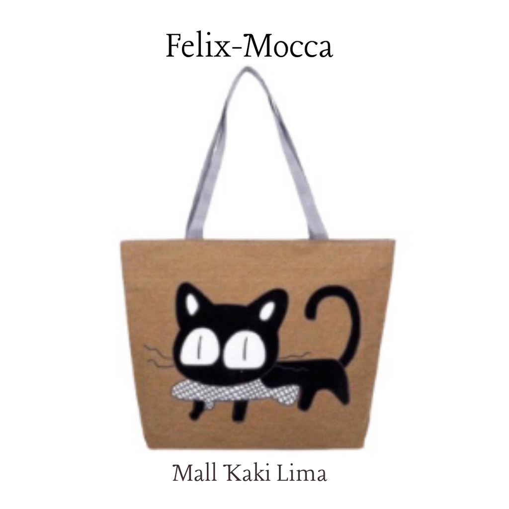 TAS TOTEBAG WANITA MOTIF FELIX